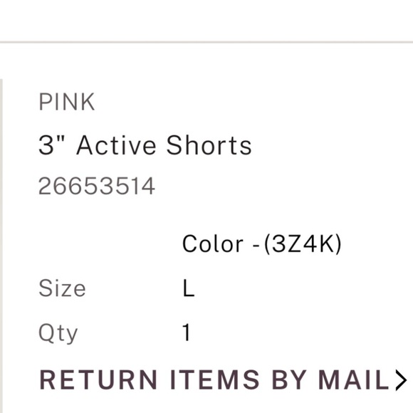 New NWT NIP VS PINK Victoria Secret 3” active running shorts dark pink L large - Picture 2 of 2